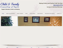 Tablet Screenshot of childandfamilycounselingoftupelo.com